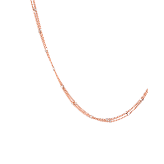 Dual Strand Rose Gold Chain