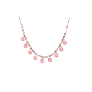 Pink Enamel Charms Chain