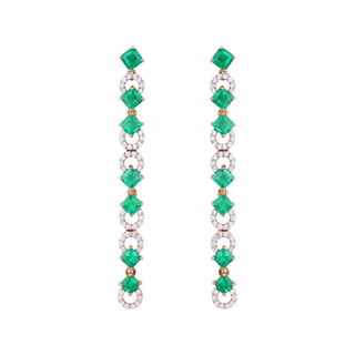 Cascading Emerald Earrings