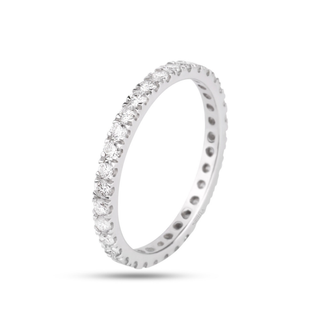 Single Line Diamond Ring