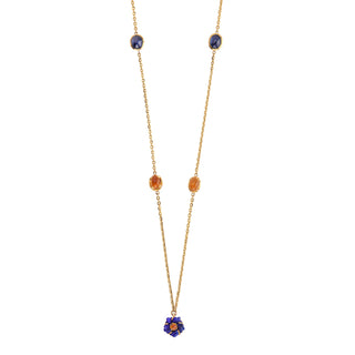 Lapis Blossom Pendant Chain