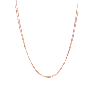 Dual Strand Rose Gold Chain